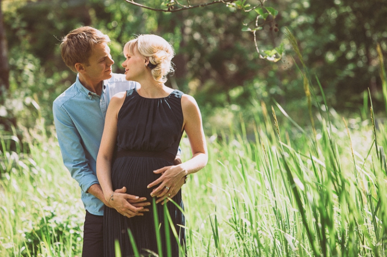 Mikaela och Johan gravidfoto 2014