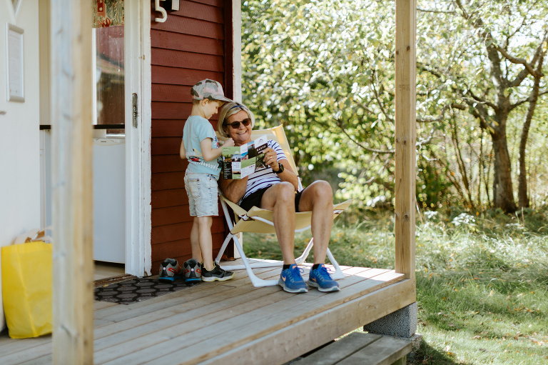 Aktivt uteliv stugbyn Björnö Västerås Fotograf Henrik Mill