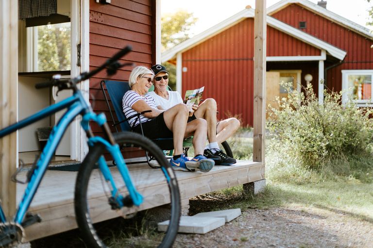 Aktivt uteliv stugbyn Björnö Västerås Fotograf Henrik Mill