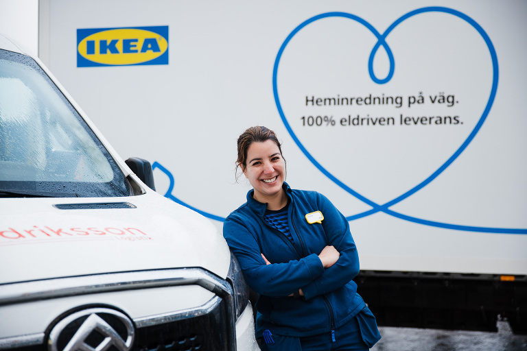 Ikea Elbilar leverans Sverige Stockholm